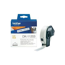 Brother DK11203 White Label - 17mm x 87mm - 300 per roll
